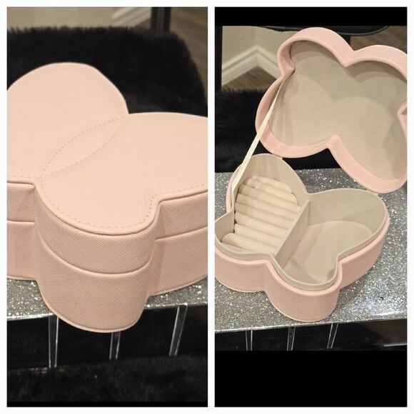 At Home Butterfly Jewelry Storage Box- Pink - Picture 4 of 10